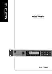 VoiceLive 2 User manual - TC-Helicon