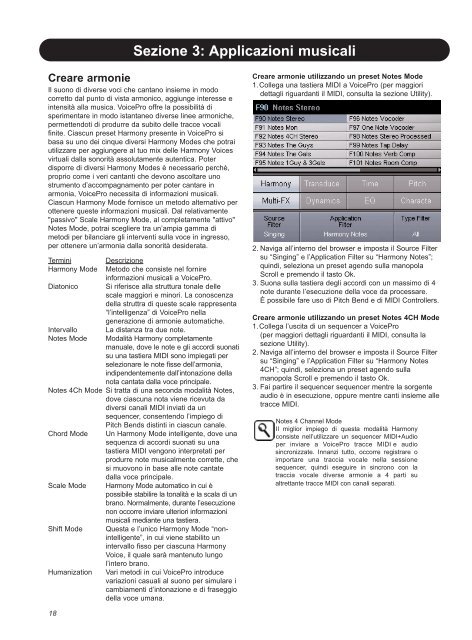 Sezione 6: Descrizione dettagliata dei parametri - TC-Helicon