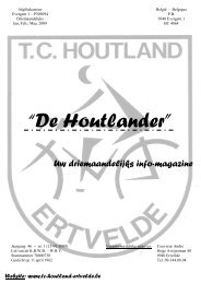 âDe Houtlanderâ - TC Houtland Ertvelde