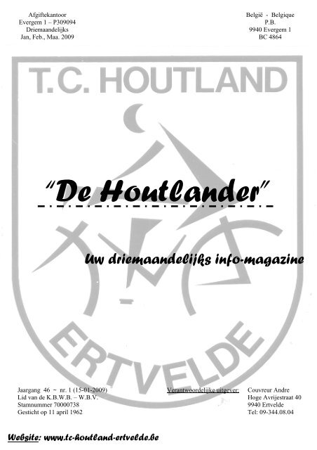 âDe Houtlanderâ - TC Houtland Ertvelde