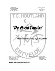 Clubblad 2010-1 Winter - TC Houtland Ertvelde