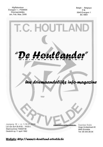 âDe Houtlanderâ De Houtlander - TC Houtland Ertvelde