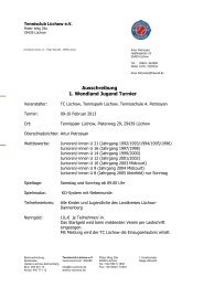 Ausschreibund für den 1.Wendland-Jugend als PDF ... - TC Lüchow