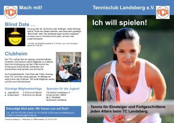 Ich will spielen! - Tennisclub Landsberg e. V.