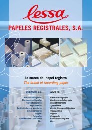 PAPELES REGISTRALES, SA Utilizados en - WTEC