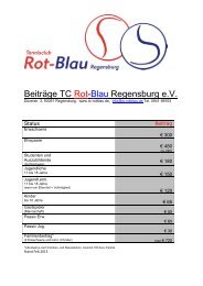 Mitgliedsbeitragstabelle - TC Rot-Blau Regensburg