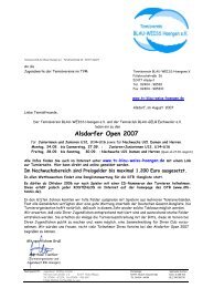Alsdorfer Open 2007 - Tennis Club Rot Weiss Euskirchen eV