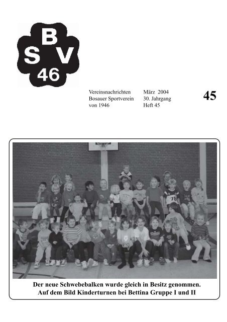 Heft 45 - Bosauer Sportverein von 1946