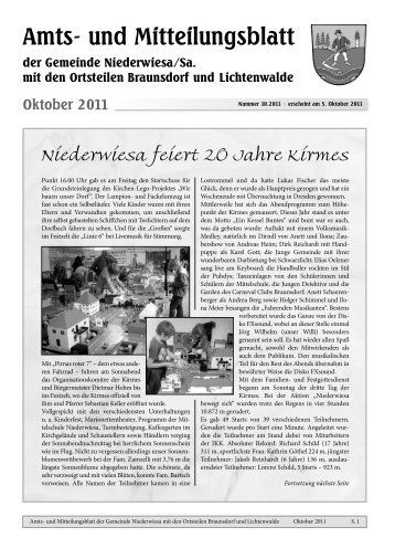 Amtsblatt Oktober 2011