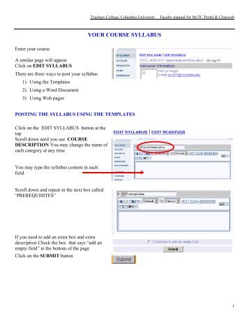 course syllabus template for teachers