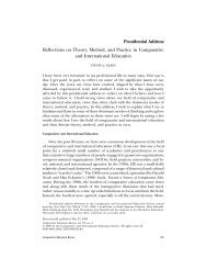 Reflections on Theory, Method, and Practice in Comparative
