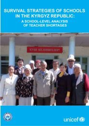 survival strategies of schools in the kyrgyz republic - Teachers ...