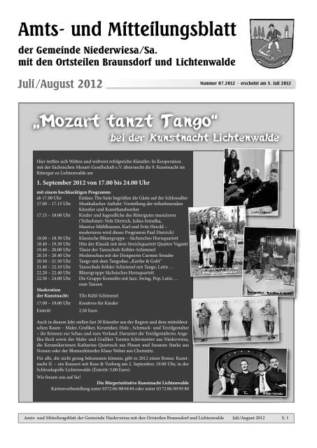 Amtsblatt Juli/August 2012