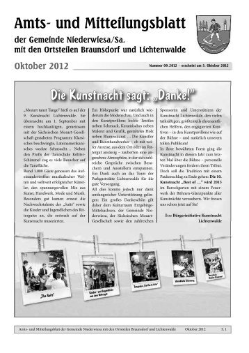 Amtsblatt Oktober 2012