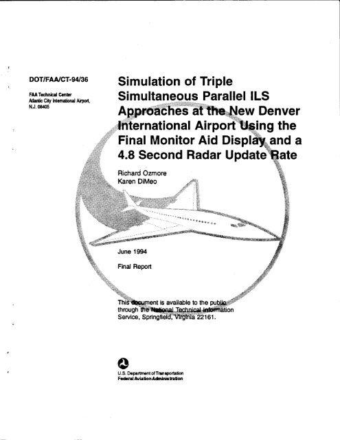Published Report (DOT/FAA/CT-94-36)