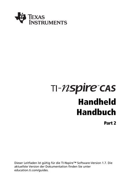 Handheld Handbuch