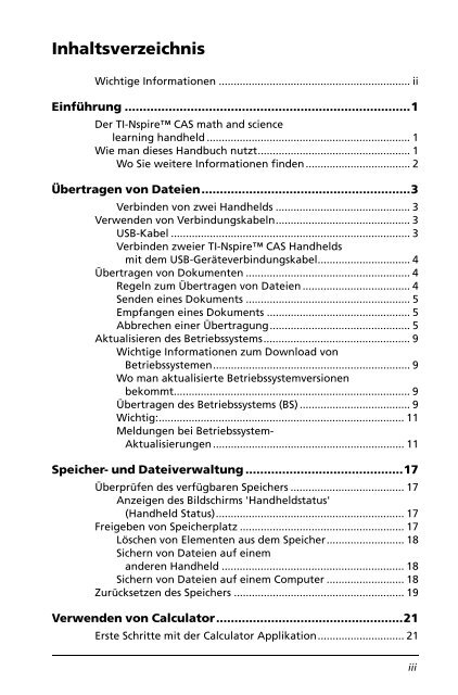 Handheld Handbuch