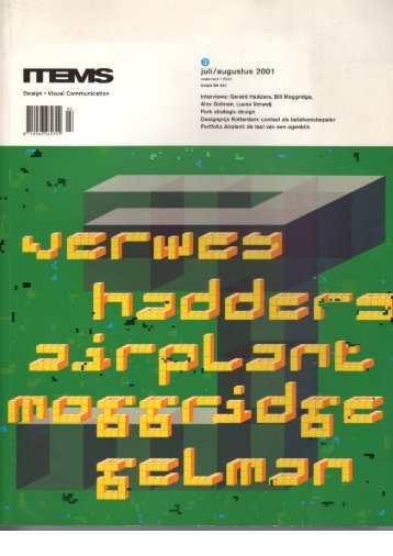 Interview with Gerard Hadders by Ewan Lentjes in ITEMS design - visual communication 2001