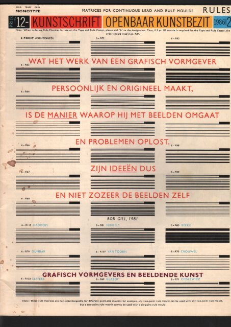 Interview met Gerard Hadders, door Paul Donker-Duyvis in Kunstschrift - Openbaar Kunstbezit - 1986