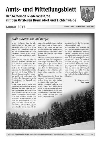 Amtsblatt Januar 2013