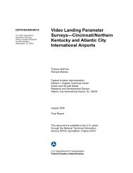 Video Landing Parameter SurveysâCincinnati/Northern ... - FAA