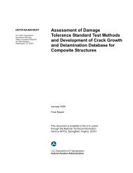 Assess Damage Tolerance Standard Test methods and ... - FAA