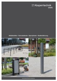 Abfallbehälter • Fahrradständer • Sperrpfosten • Stadtmöblierung