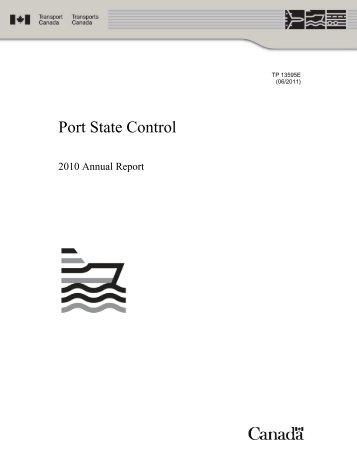Port State Control - TP 13595 - Transports Canada