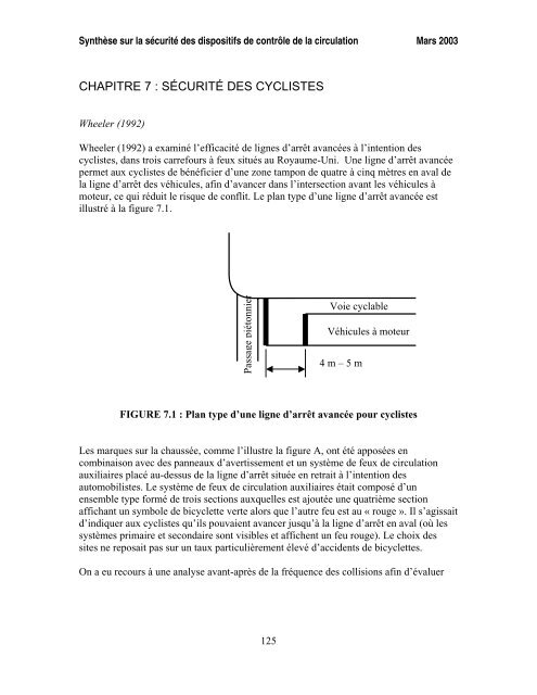 SynthÃ¨se sur la sÃ©curitÃ© des dispositifs de contrÃ´le de la circulation