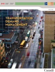 Transportation Demand Management for Canadian ... - FCM