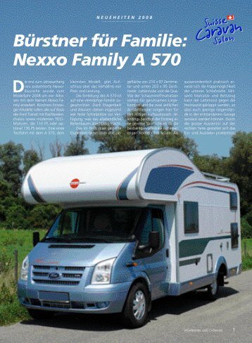 Bürstner für Familie: Nexxo Family A 570 - Buerstner.com