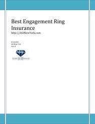 Best Engagement Ring Insurance | AGINewYork