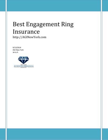 Best Engagement Ring Insurance | AGINewYork