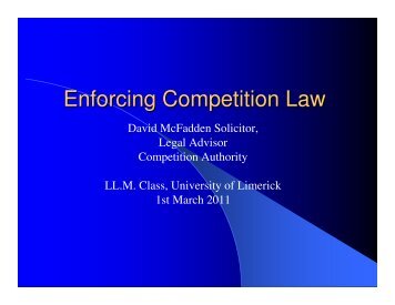 2011-03-01 Enforcing Competition Law.pdf - The Competition ...