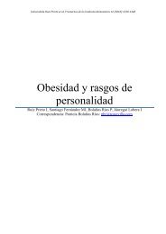 Obesidad y rasgos de personalidad - Instituto de ciencias de la ...