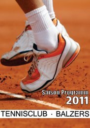 Saisonprogramm 2011 - TC Balzers