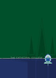 The Cathedral College Prospectus - Tccr.com.au