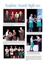 Academic Awards Night 2011 - Cathedral College