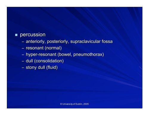 Respiratory Examination