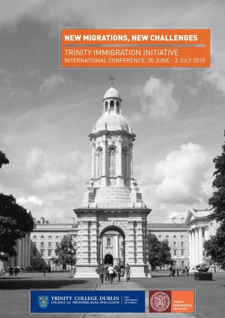 Conference Programme (PDF, 1019KB) - Trinity College Dublin