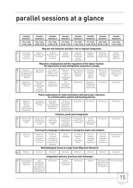 Conference Programme (PDF, 1019KB) - Trinity College Dublin