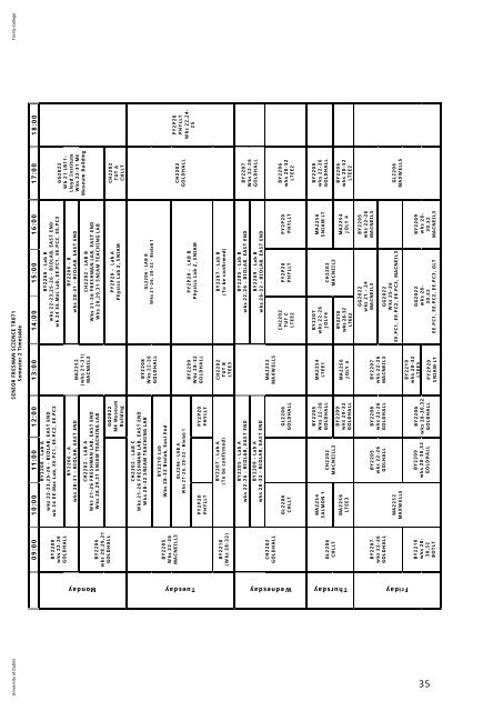 Senior Freshman Programme 2013/2014 - Trinity College Dublin