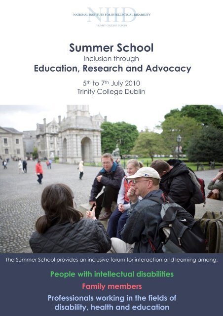 Summer School Brochure 2010 - Trinity College Dublin