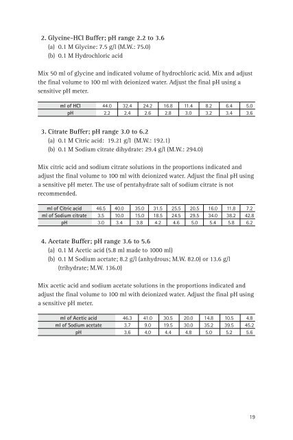 A guide for the preparation and use of buffers in biological systems