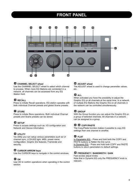 EQ Station Manual v. 2.01 sw. 220 English - TC Electronic