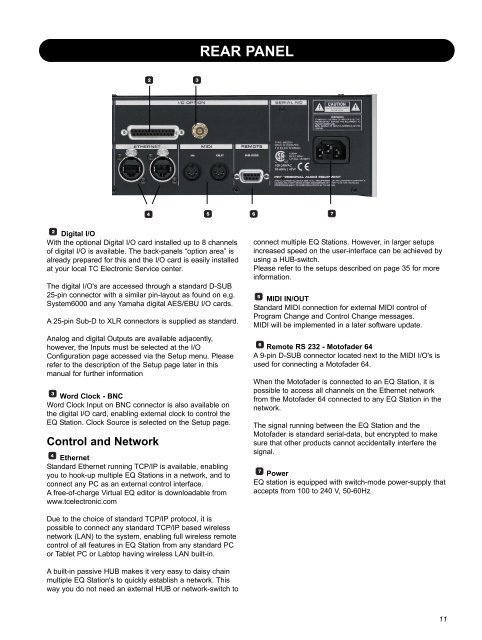 EQ Station Manual v. 2.01 sw. 220 English - TC Electronic