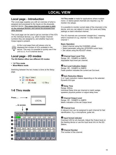 EQ Station Manual v. 2.01 sw. 220 English - TC Electronic