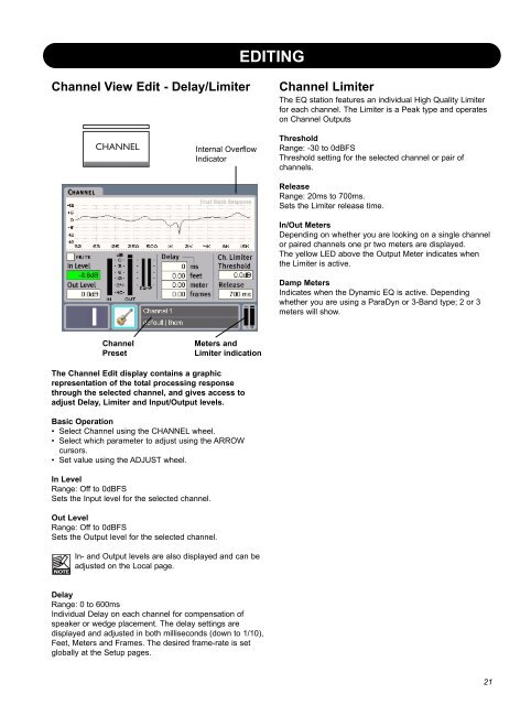 EQ Station Manual v. 2.01 sw. 220 English - TC Electronic