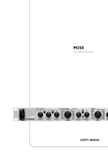 T.c Electronic M350    -  9