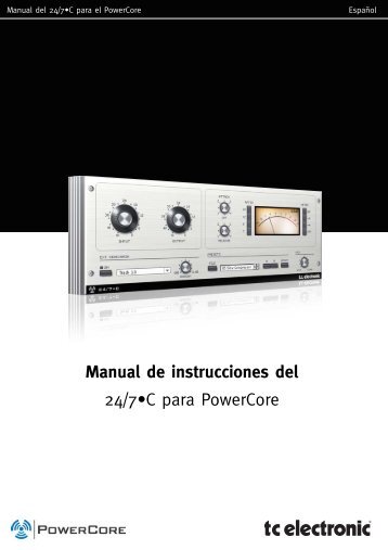 Manual de instrucciones del 24/7•C para PowerCore - TC Electronic